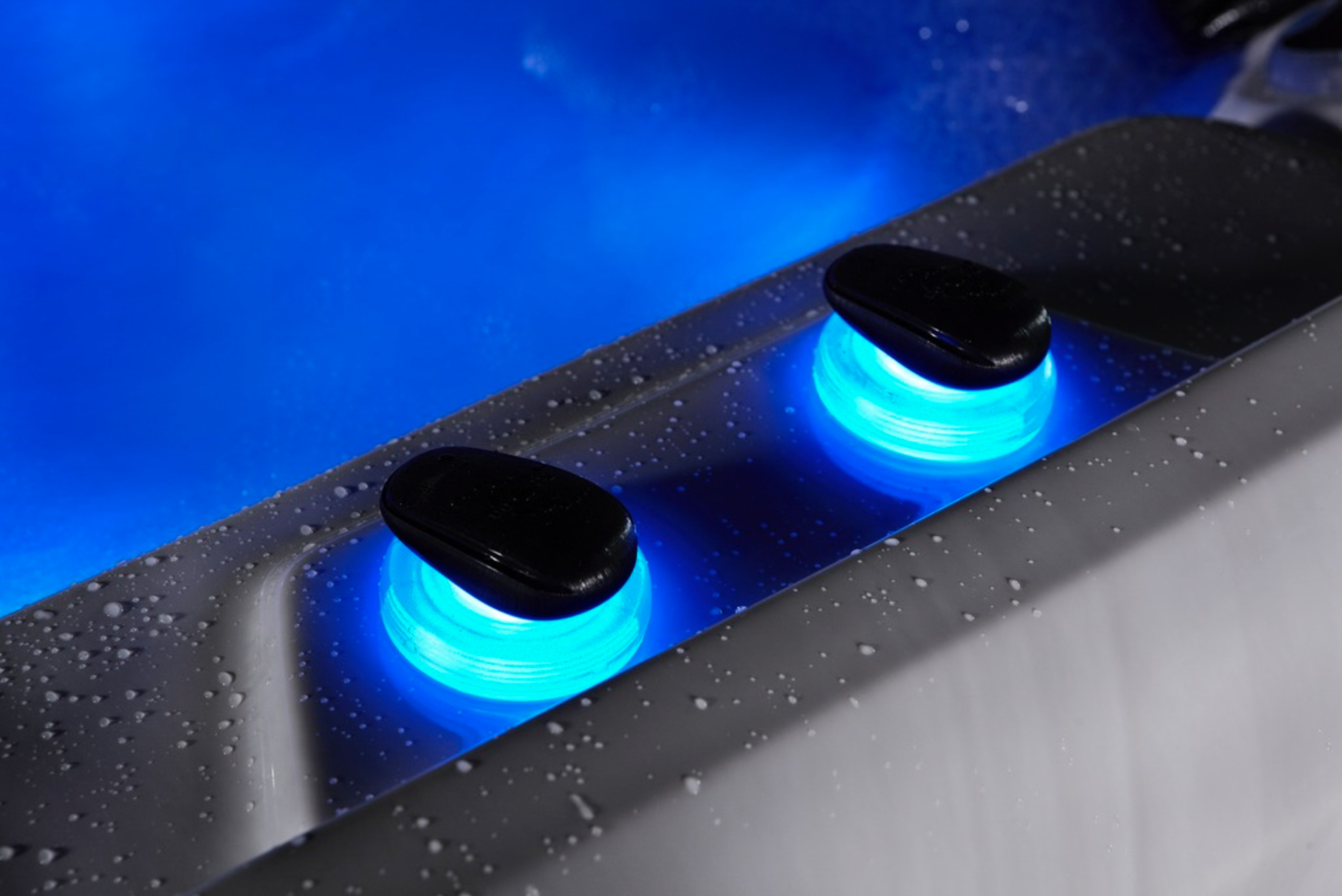 Platinum Spas Air Diverters In Blue LED Light