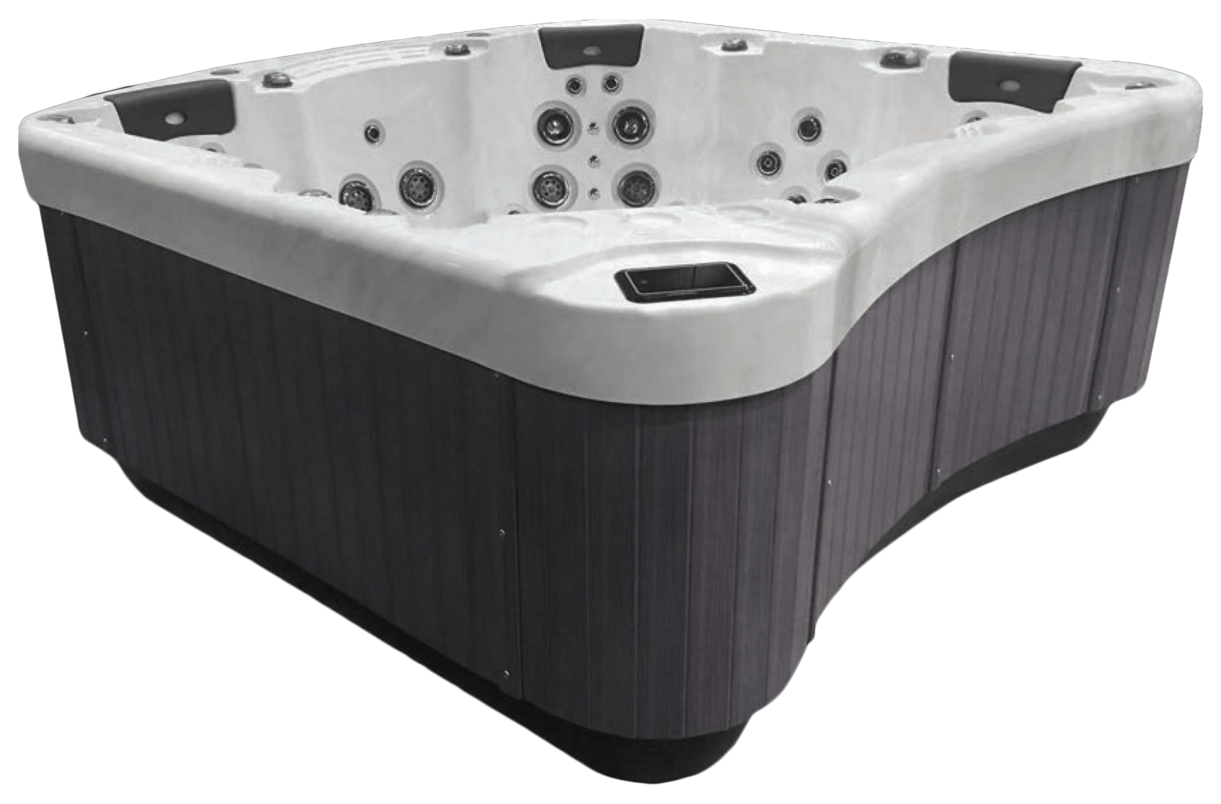 Be Well E770 Hot Tub Grey side panels in White