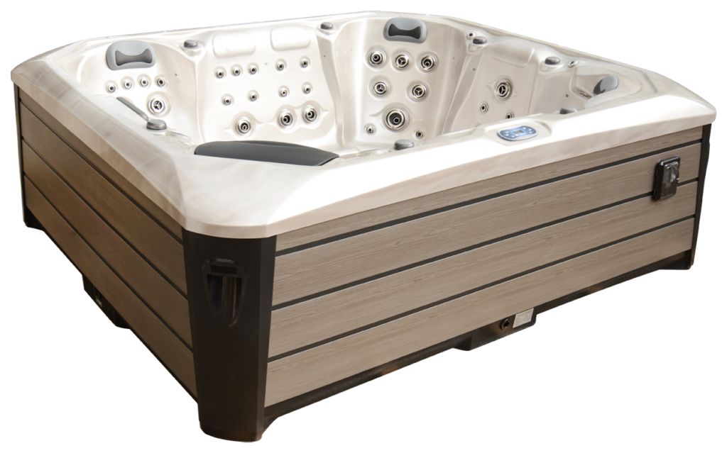 Maximus Hot tub with brown side panels